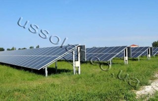 On-ground solar mounting structure 2-row